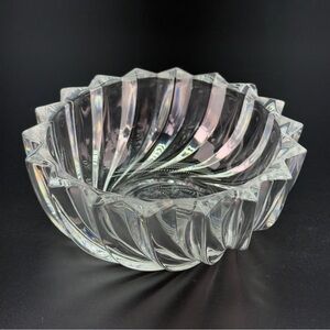 Neiman Marcus Crystal Swirl Bowl